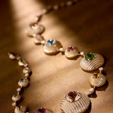 Aura Necklace - Morganites - Citrines- Peridots - Aquamarines - Tourmalines - Diamonds