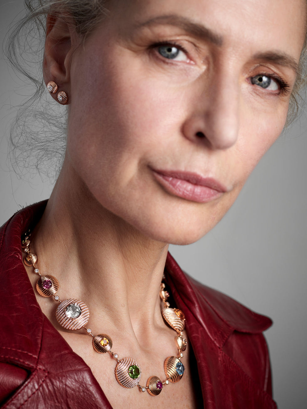 Aura Necklace - Morganites - Citrines- Peridots - Aquamarines - Tourmalines - Diamonds
