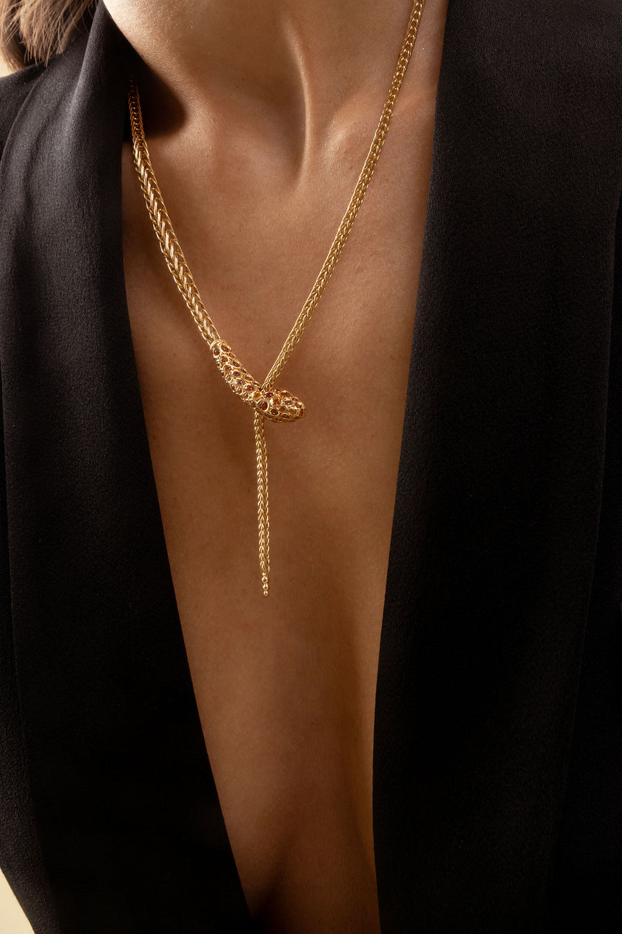 Basilik Necklace - Yellow & Orange Sapphires