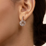 Beirut Rosace Earrings - Morganites - Diamonds