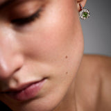 Beirut Rosace Earrings - Peridots - Diamonds