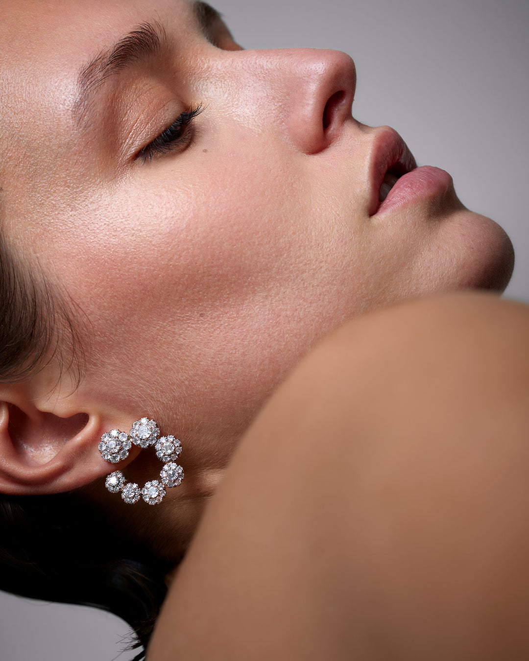 Beirut Rosace Earrings - Diamonds