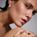 Beirut Rosace Earrings - Diamonds