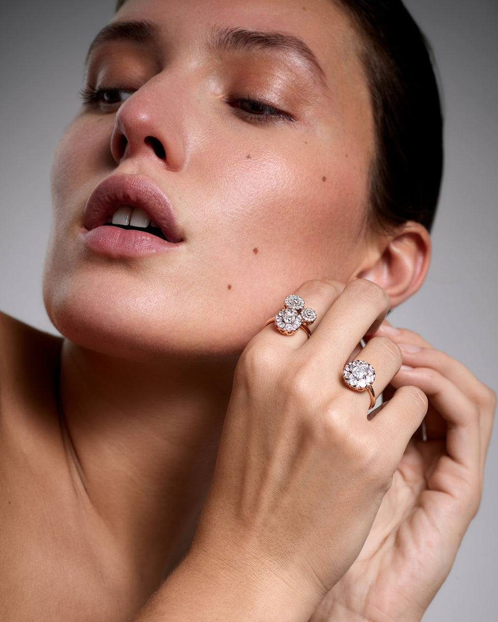 Beirut Rosace Ring - Diamonds