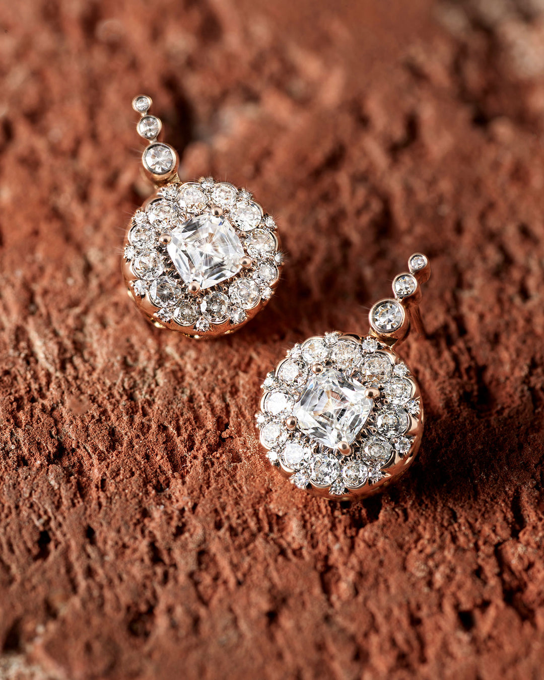 Beirut Rosace Earrings - Diamonds
