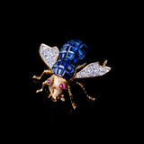 Brooch - Sapphires - Diamonds
