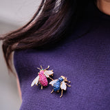 Brooch - Sapphires - Diamonds
