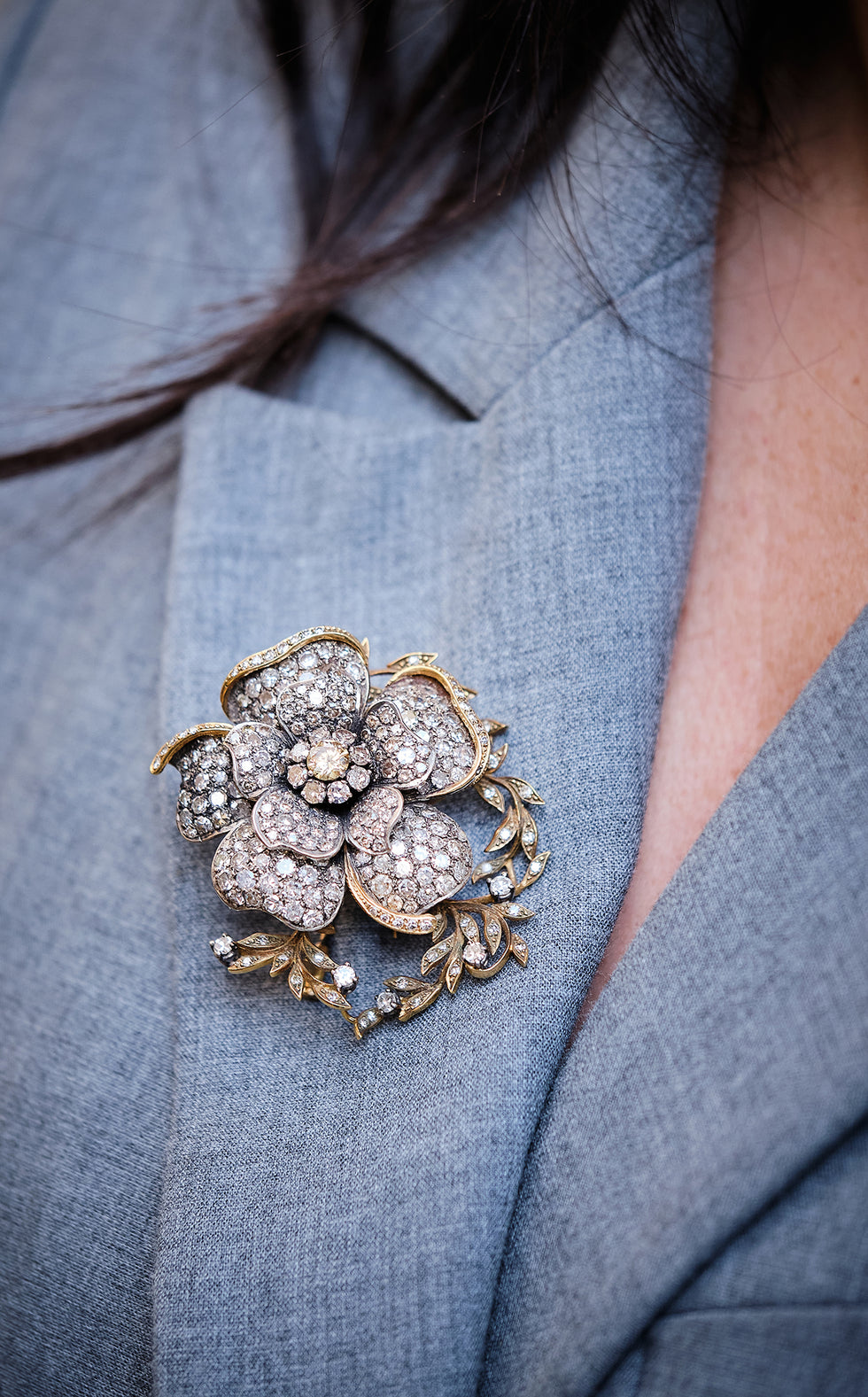 Broche - Diamants