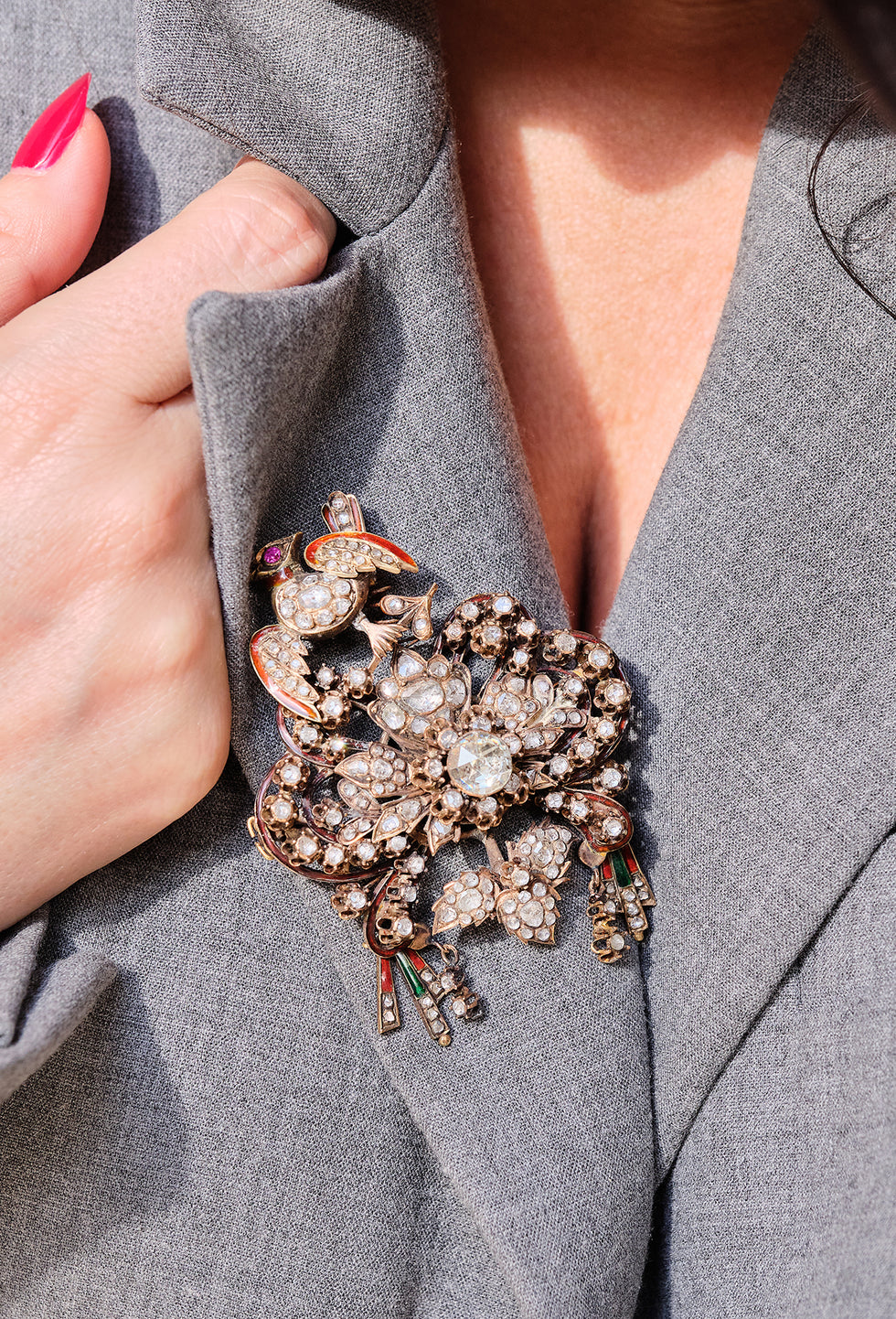 Broche - Diamants