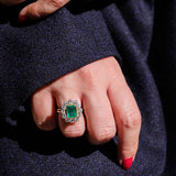 Ring - Emerald - Diamonds