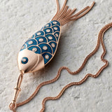 Fish For Love Pendentif Bleu Ciel - Tourmalines - Saphirs - Diamants