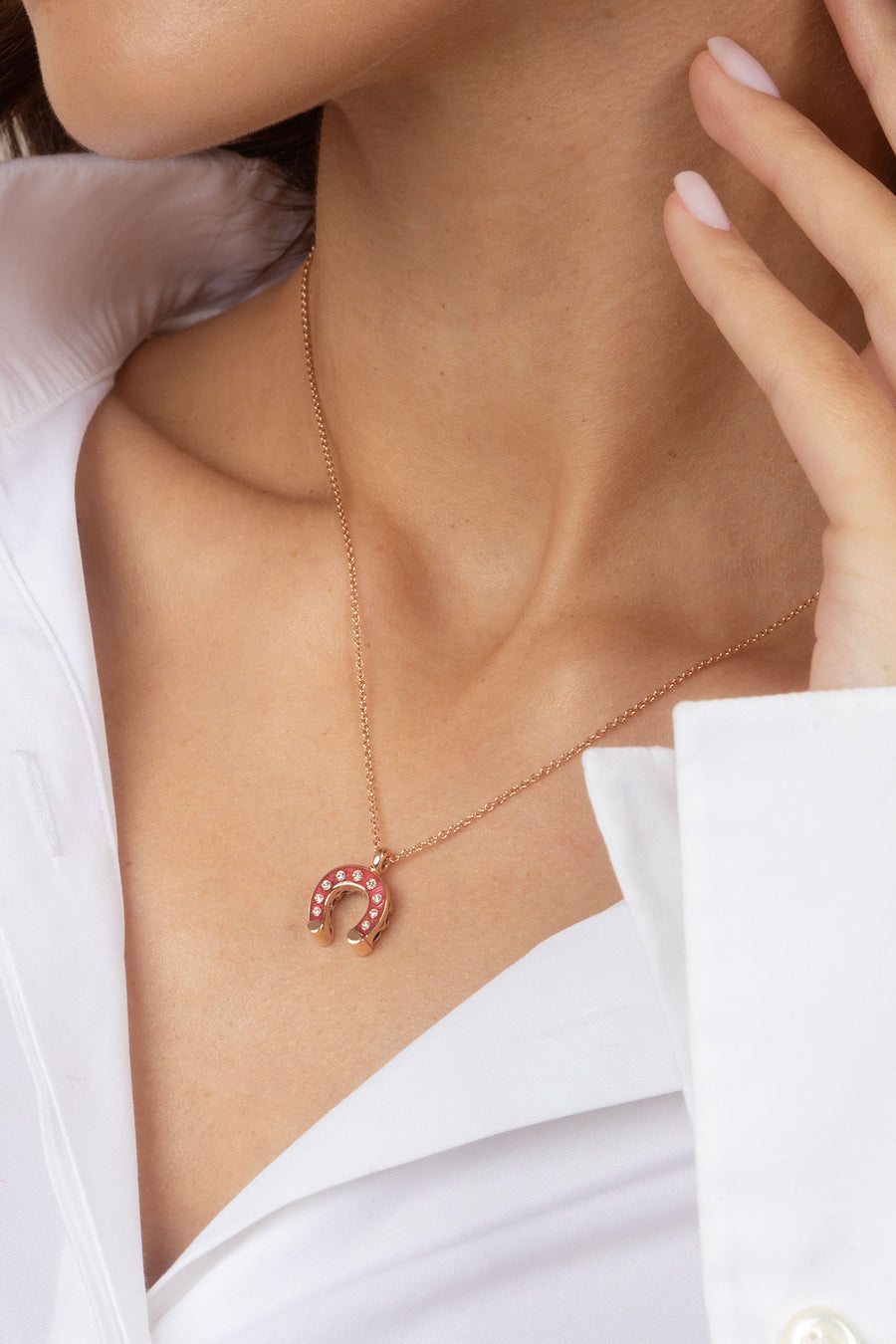 Double Face Red Snapper Pendant - Blue Sapphires - Diamonds