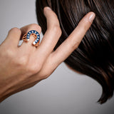 Fortune Bleu Ciel Bague - Diamants
