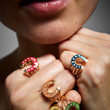 Fortune Vivaneau Rouge Bague - Diamants