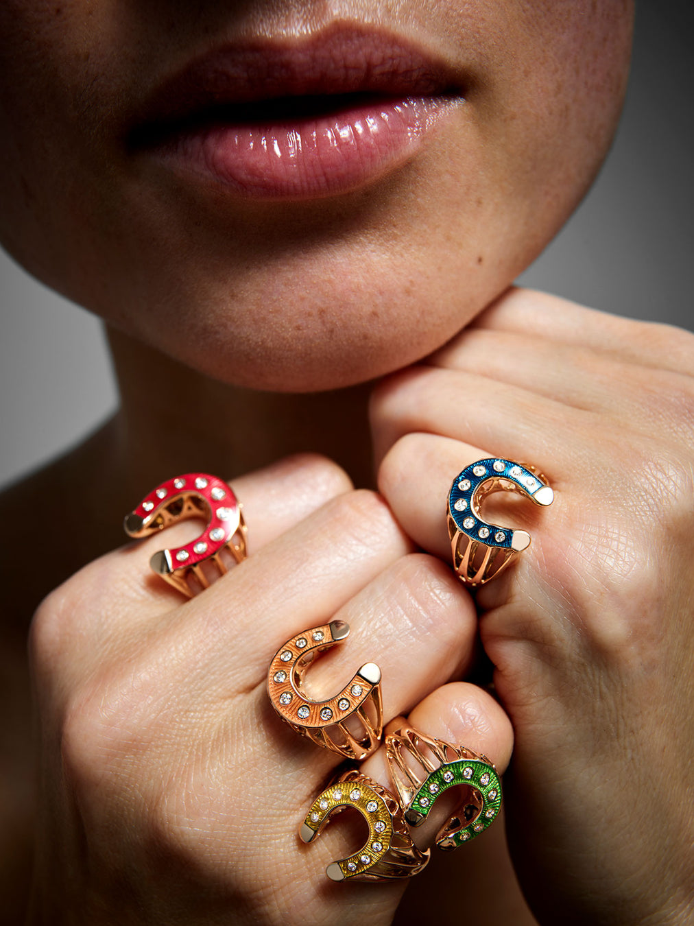 Fortune Yellow Pinky Ring - Diamonds