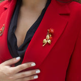 Broche - Corail 