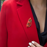 Broche - Coraux - Onyx