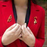 Broche - Corail 