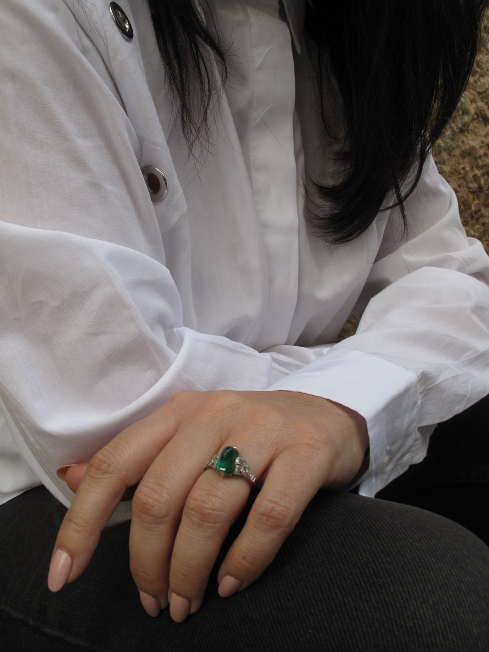 Ring - Emerald - Diamonds