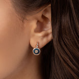 Mina Sky Blue Earrings - Diamonds