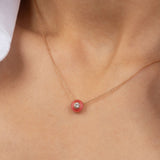 Mina Vivaneau Rouge Pendentif - Diamand