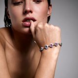 Mina Lilac Bracelet - Sapphires - Diamonds