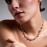 Mina Lilac Necklace - Colored Sapphires - Diamonds