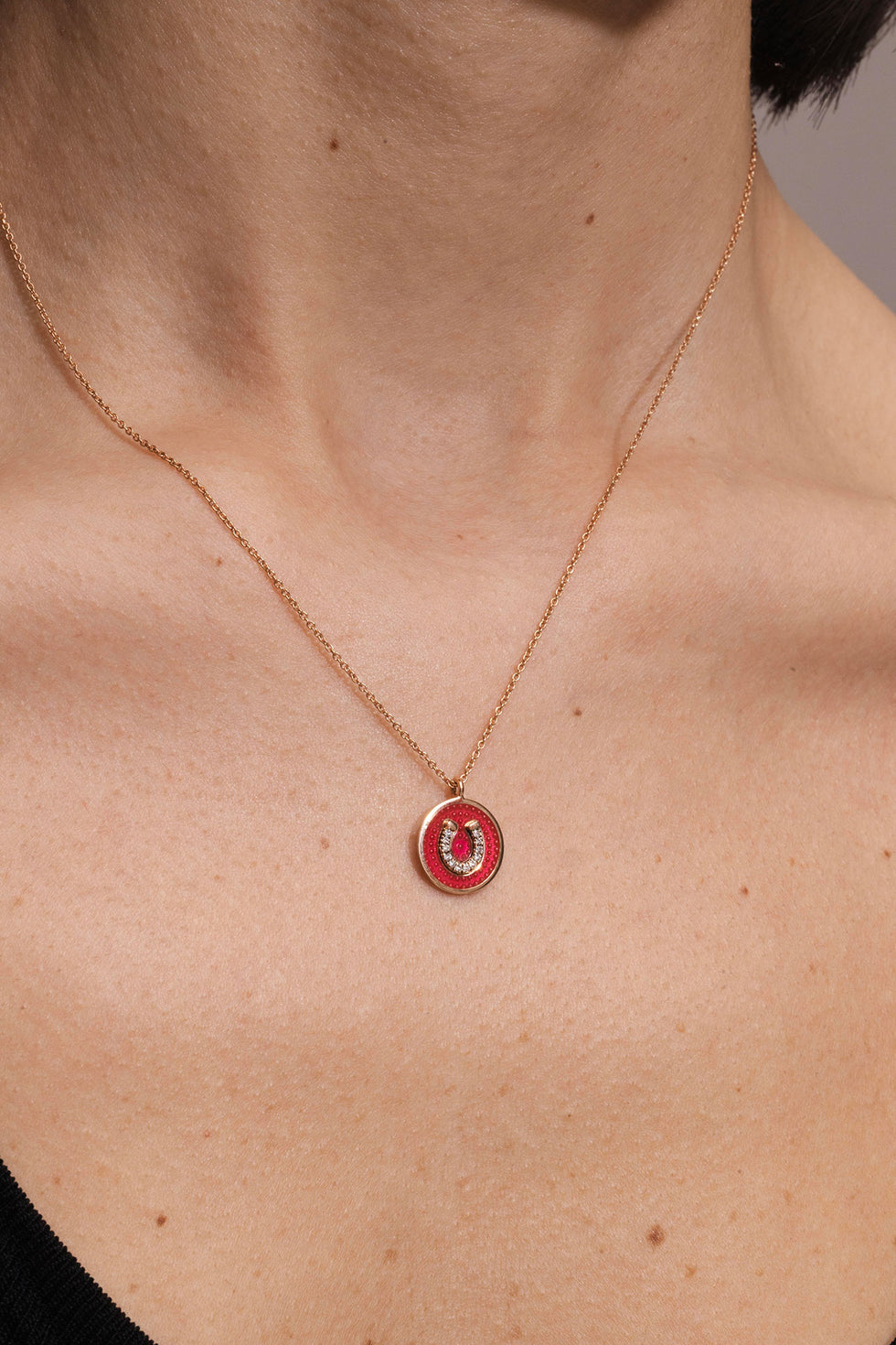 Monogramme Vivaneau Rouge Pendentif - Diamants