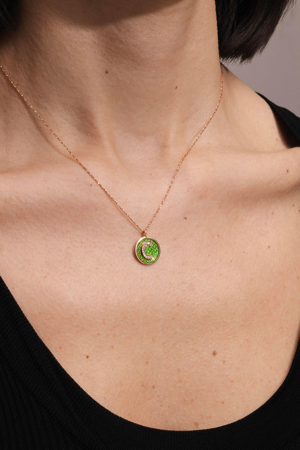 Monogramme Pendentif Colorè - 13.00mm