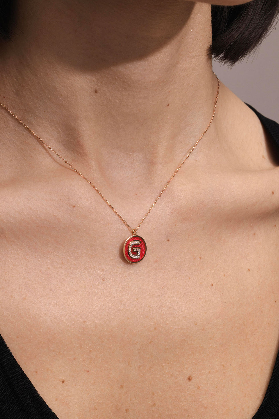 Monogramme Pendentif Colorè - 13.00mm