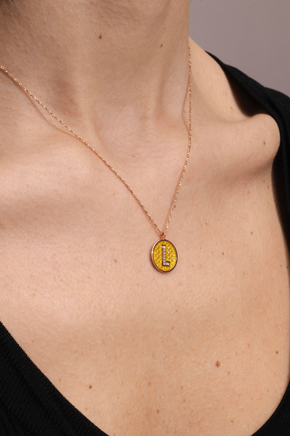 Monogramme Pendentif Colorè - 13.00mm