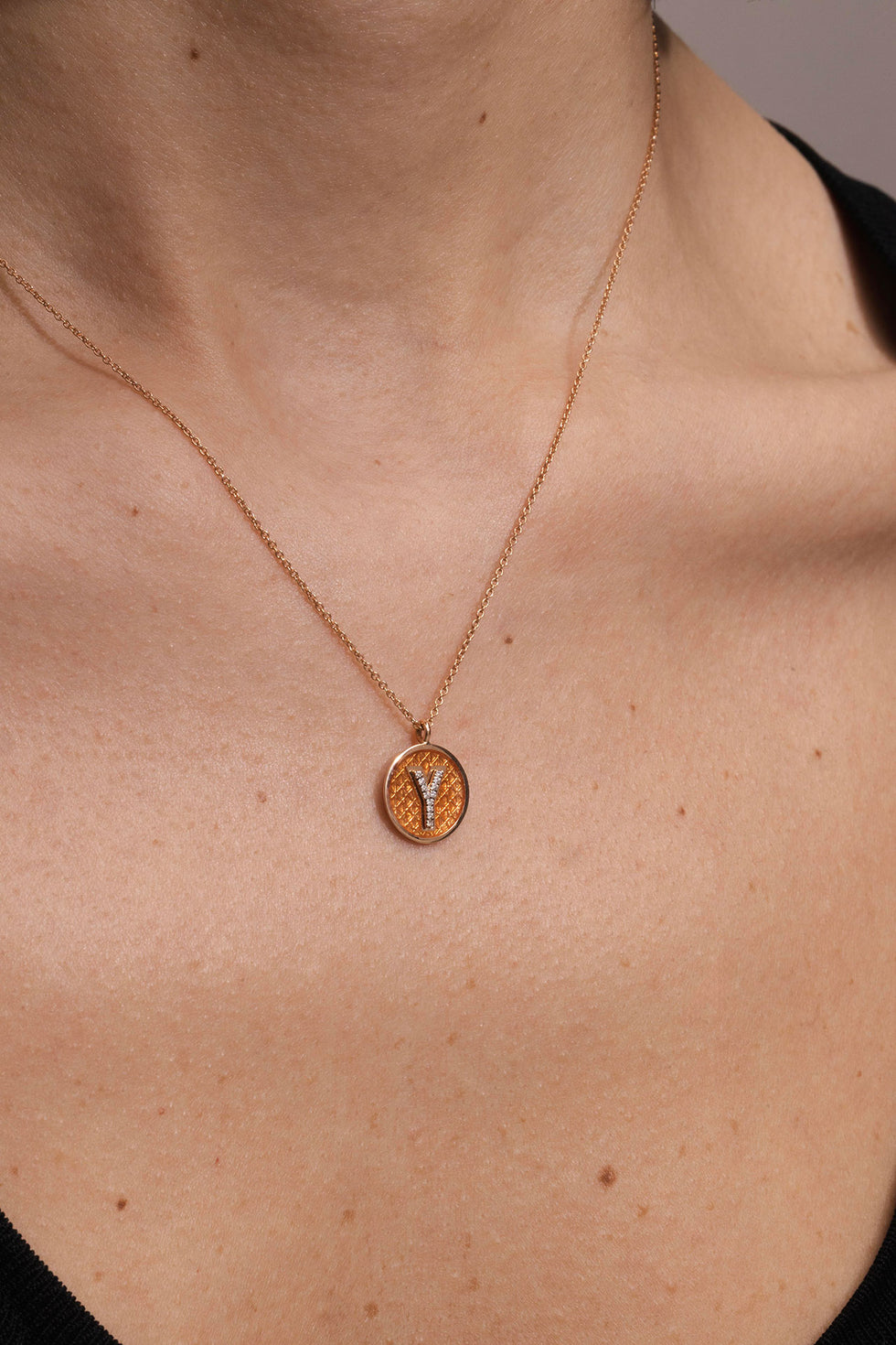 Monogramme Pendentif Colorè - 11.50mm