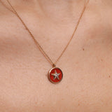 Monogramme Rouge Rouille Pendentif - Diamants