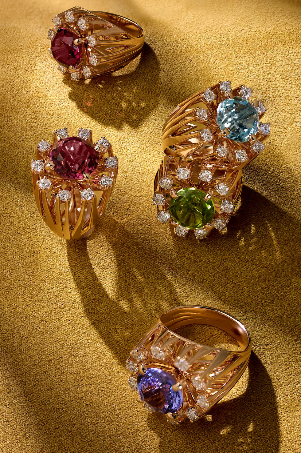 Nuance Pinky Ring - Pink Tourmaline - Diamonds