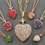 Corazon Pendentif - Rubis - Diamants