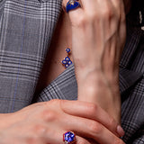 Aïda Chevalière Framboise - Diamants