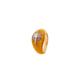 Aïda Yellow Ring - Diamonds
