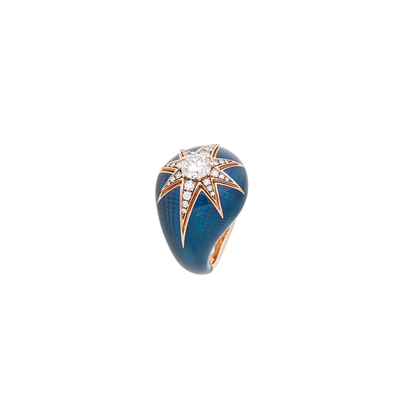 Aïda Sky Blue Ring - Diamonds