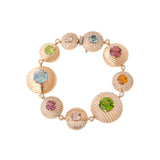 Aura Bracelet - Aigue-Marines - Morganites - Tourmalines - Citrine - Peridots - Diamants