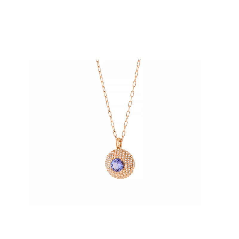 Aura Pendant - Tanzanite - Diamonds