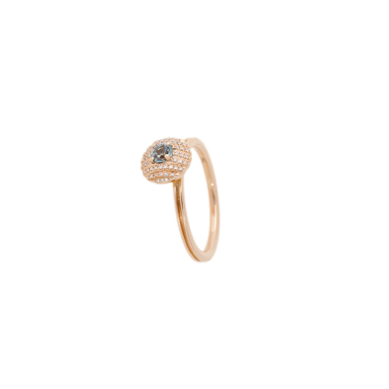 Aura Bague - Aigue-Marine - Diamants