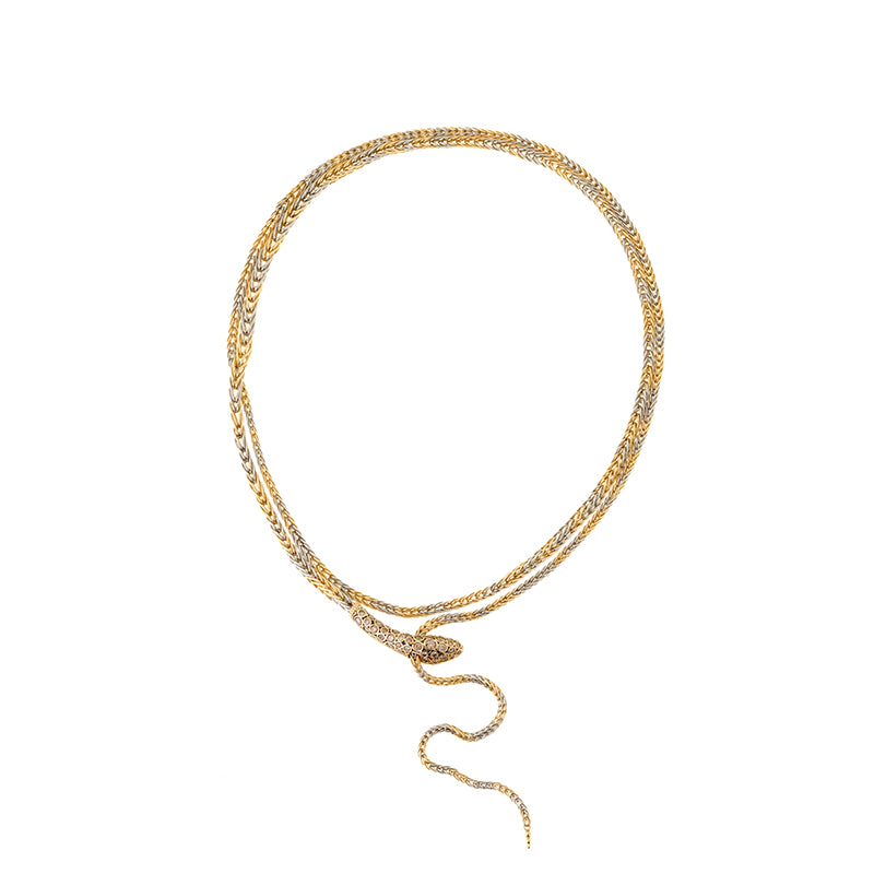 Basilik Necklace - Brown Diamonds