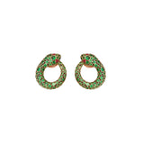 Boucles d'oreilles Basilik - Tsavorites - Spinelles