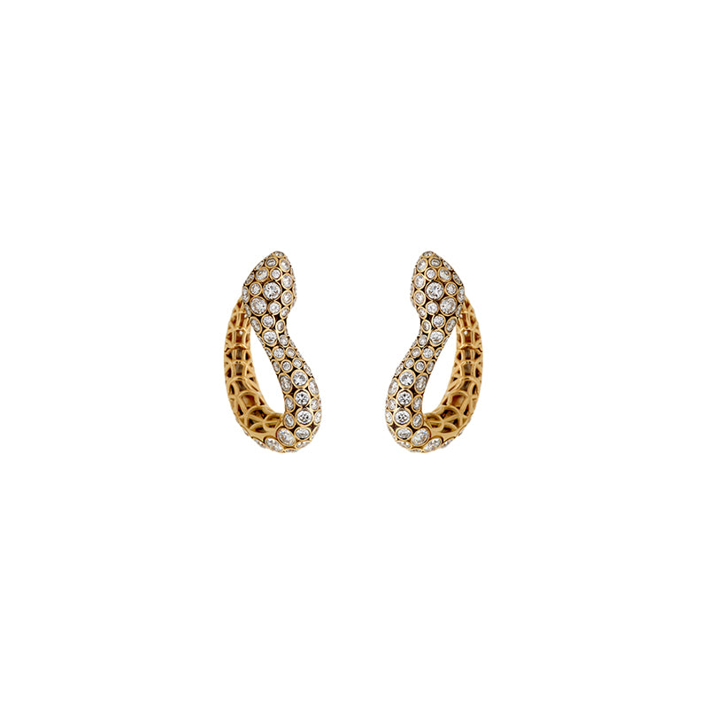 Basilik Earrings - Diamonds