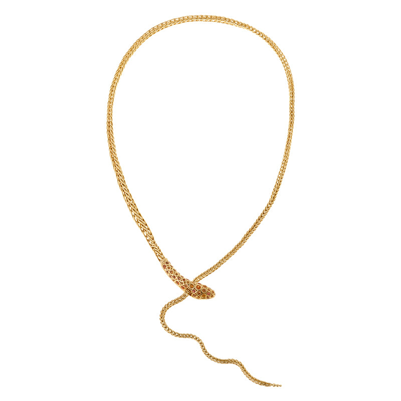 Basilik Necklace - Yellow & Orange Sapphires