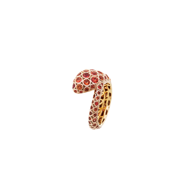 Basilik Ring - Orange Sapphires