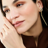 Basilik Earrings - Diamonds