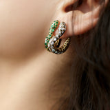 Basilik Earrings - Tsavorites