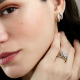 Basilik Earrings - Diamonds