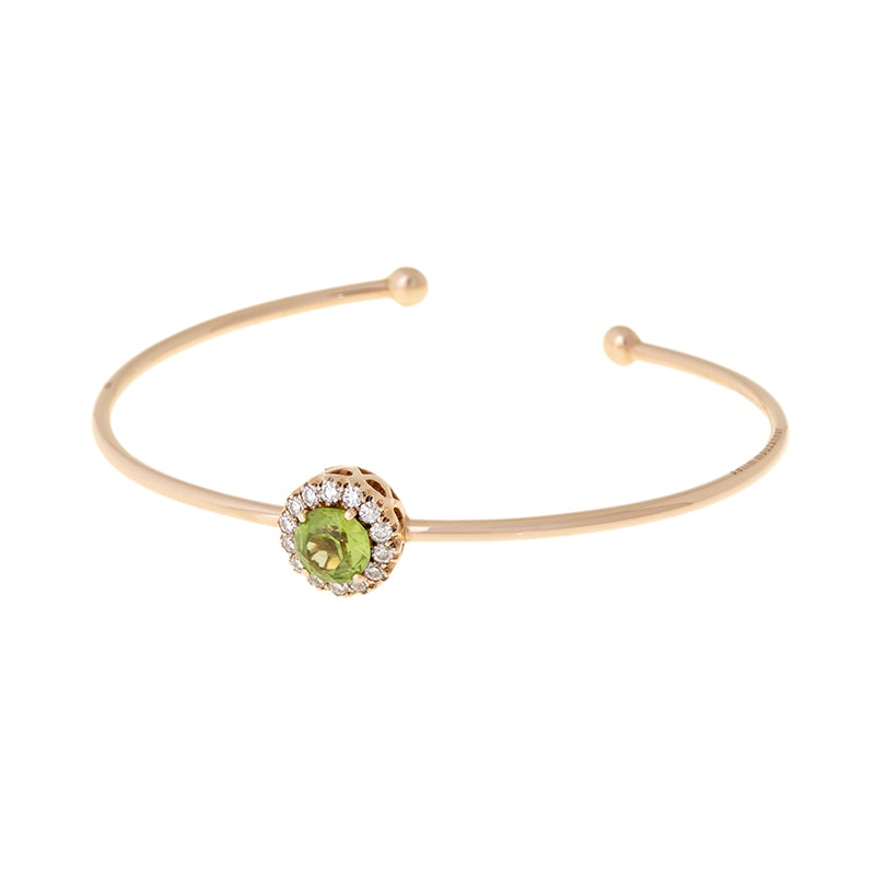 Beirut Bracelet - Peridot - Diamonds
